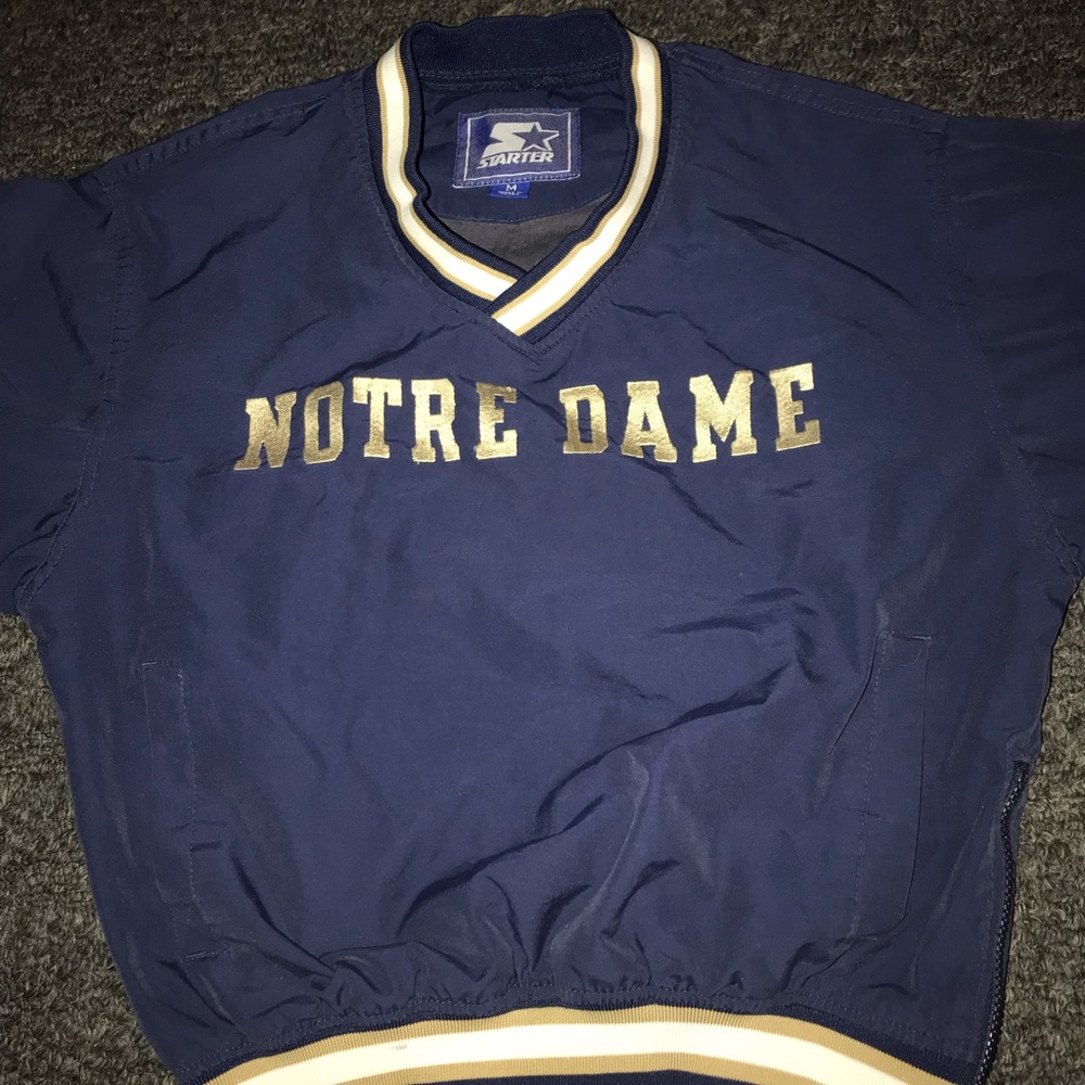 Kids Medium Notre Dame Starter jacket